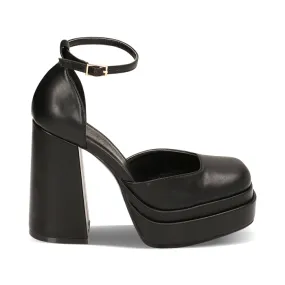 Décolleté platform nere, tacco 12 cm