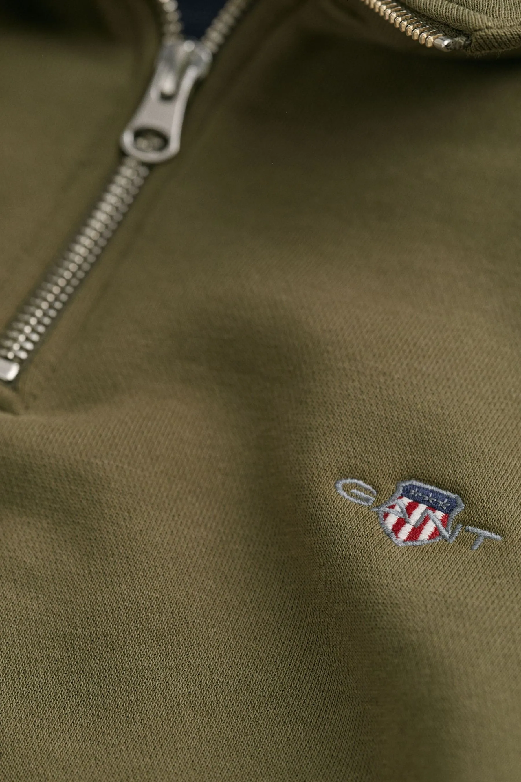 Gant Shield - Felpa con zip corta