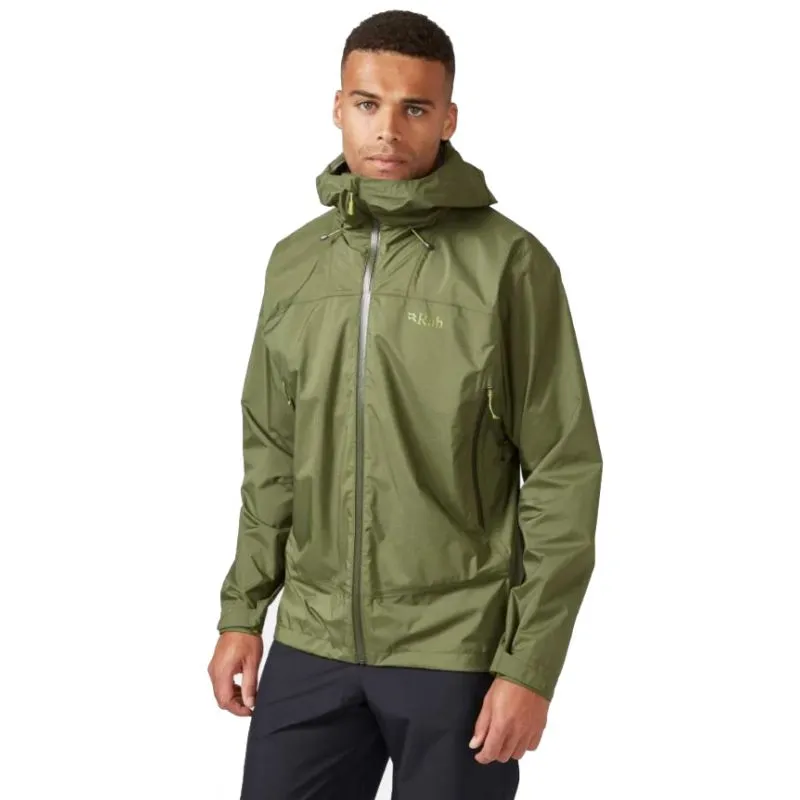 Giacca Rab Downpour Plus 2.0 (Khaki) per uomo