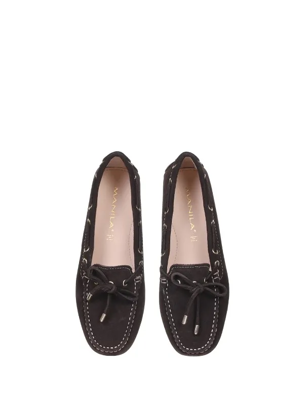 Loafer In Dark Brown Suede