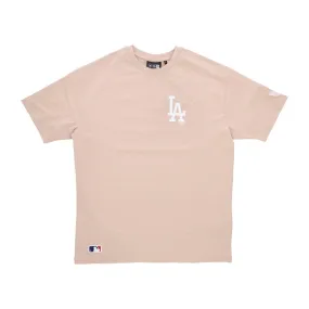 maglietta uomo mlb league essentials lc oversize tee losdod LIGHT BEIGE/WHITE