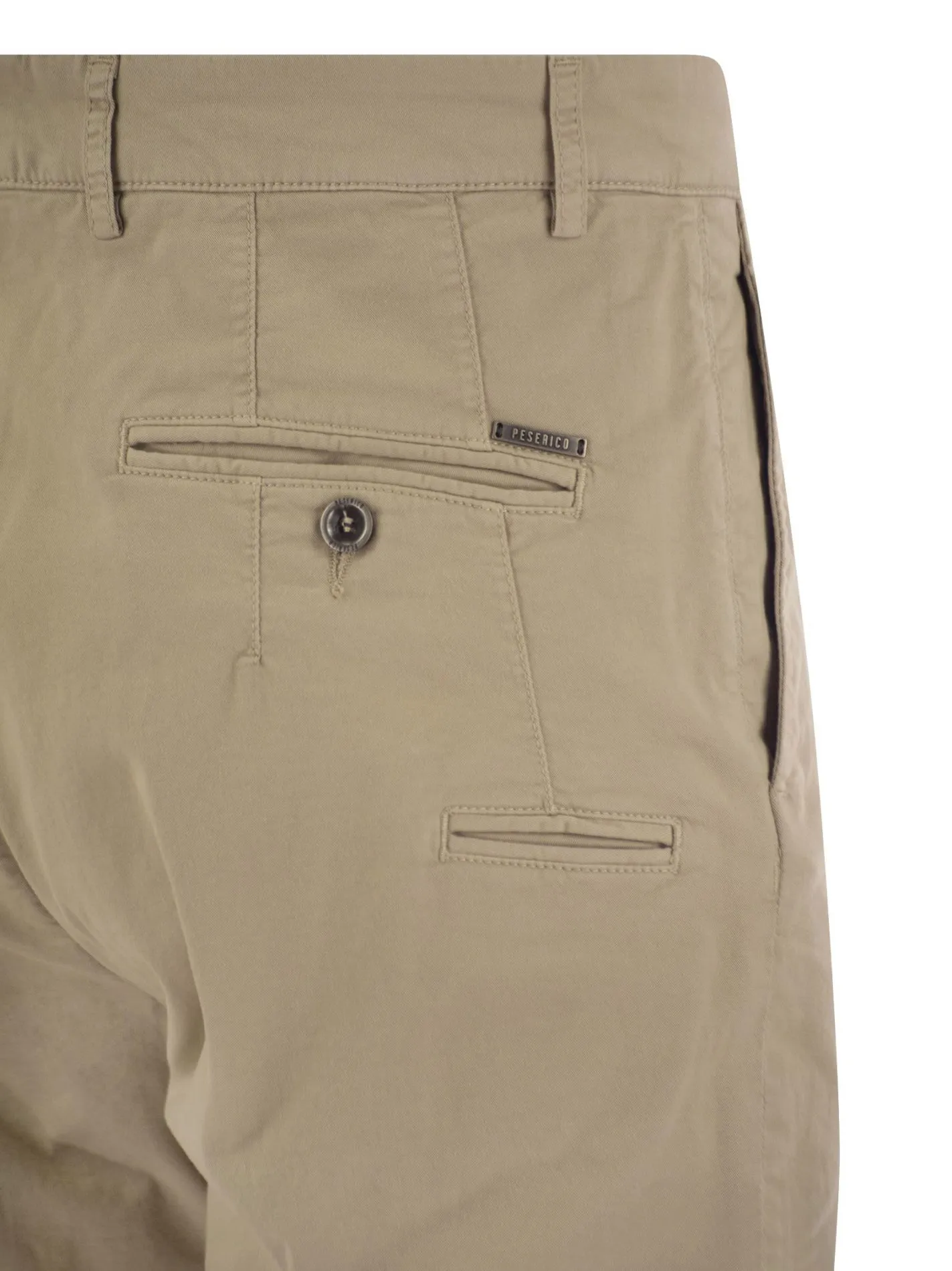 Pantalone chino in gabardina di cotone stretch