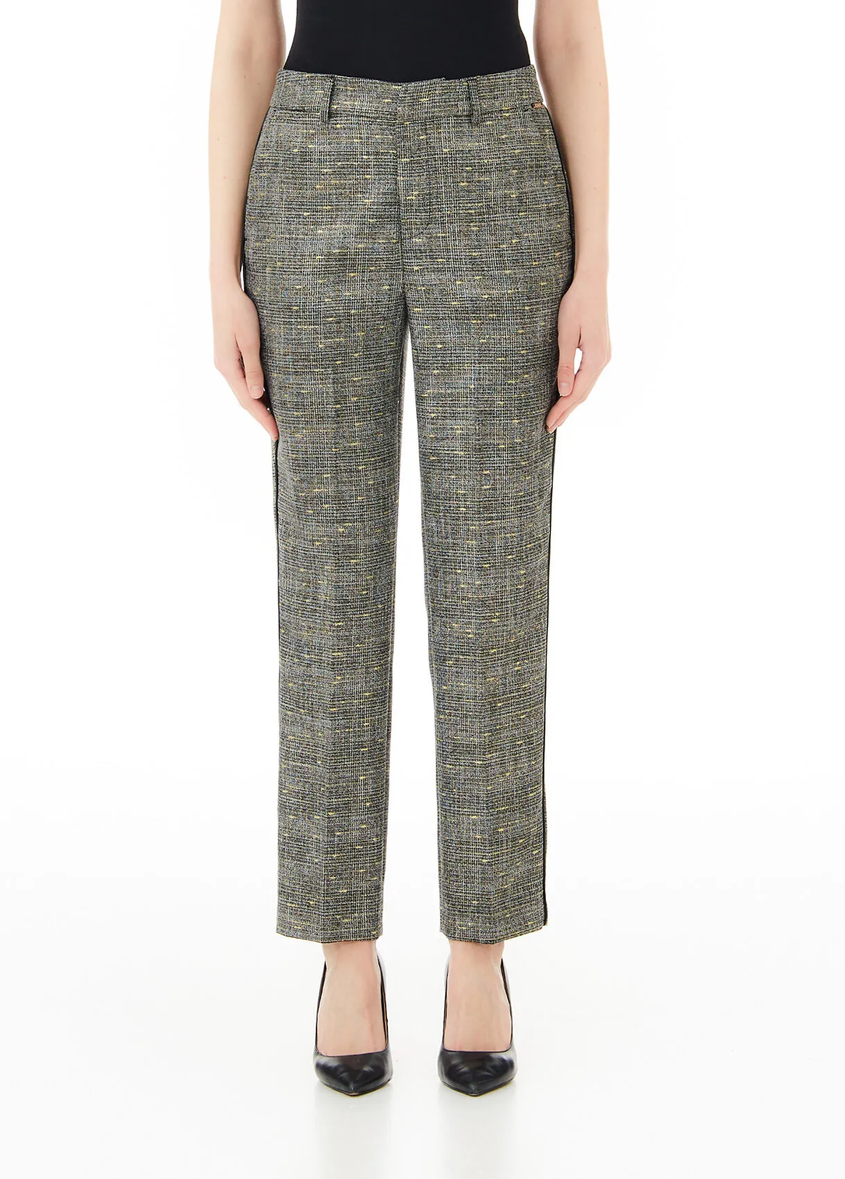 Pantaloni chino check