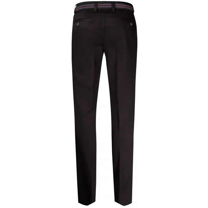 Pantaloni chino Henk ter Horst in cotone elasticizzato Nero