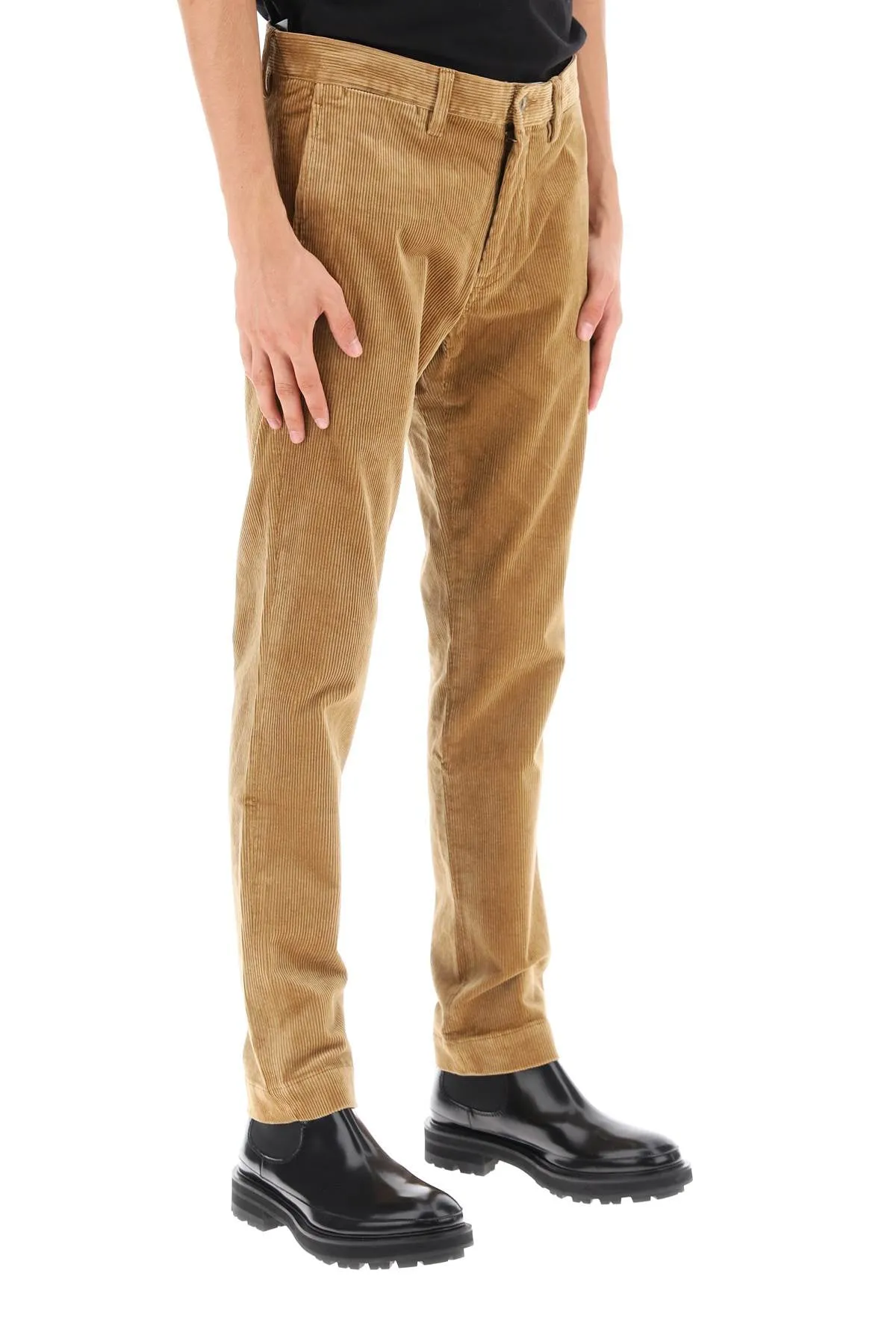 Pantaloni Chino In Corduroy