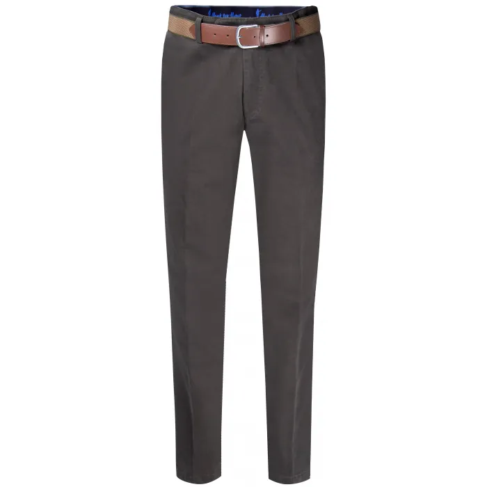 Pantaloni chino in cotone elasticizzato Henk ter Horst Grigio scuro