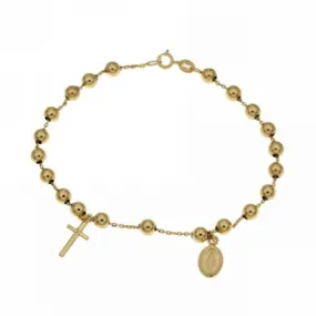 Rosary bracelet in 18k Yellow Gold