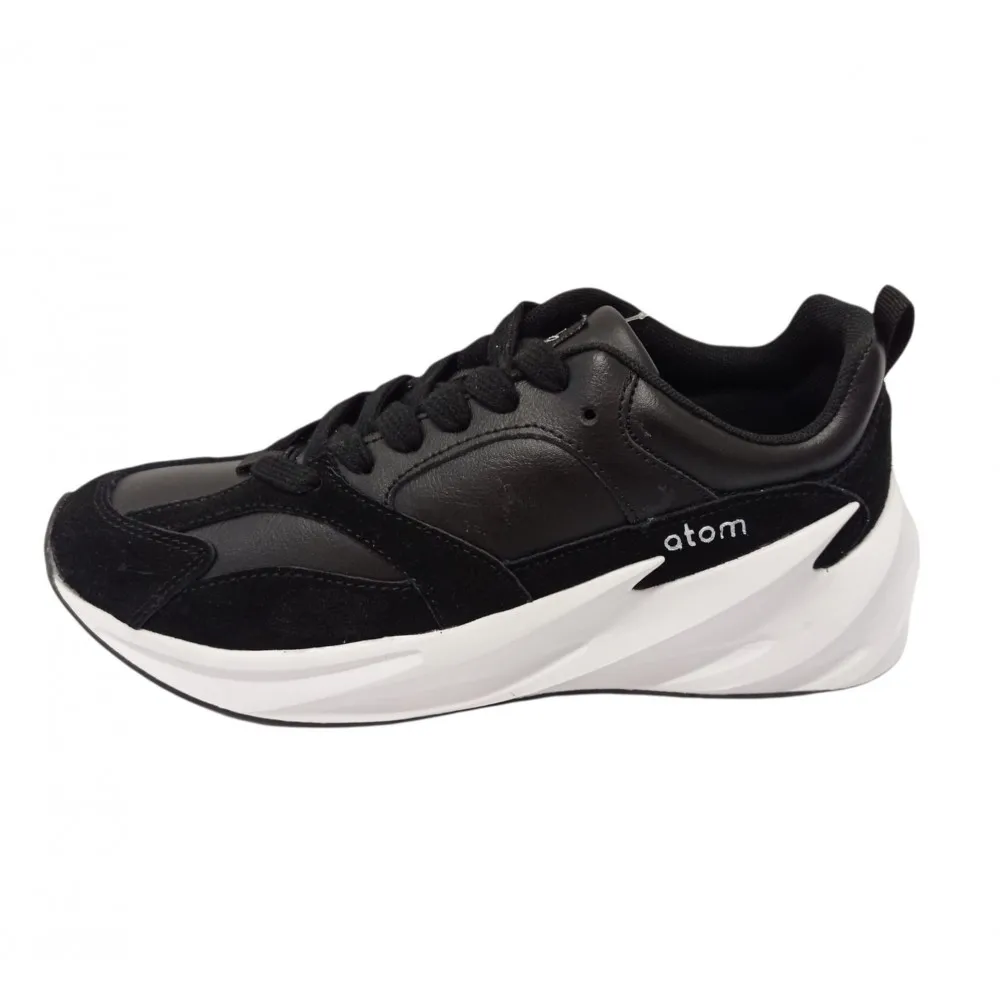 SCARPE - ATOM - SNEAKERS - UOMO -COLORE NERO- MODELLO- CORKY