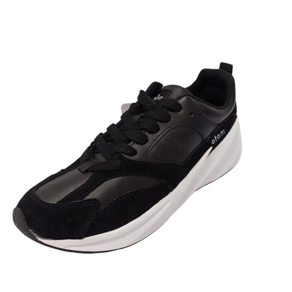 SCARPE - ATOM - SNEAKERS - UOMO -COLORE NERO- MODELLO- CORKY