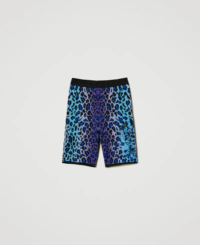 Shorts biker MYFO in maglia jacquard