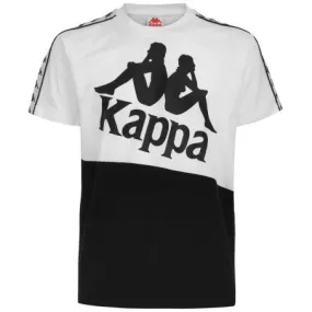 T-shirt Manica Corta Uomo Kappa 304NQB0 938 Bianco Nero