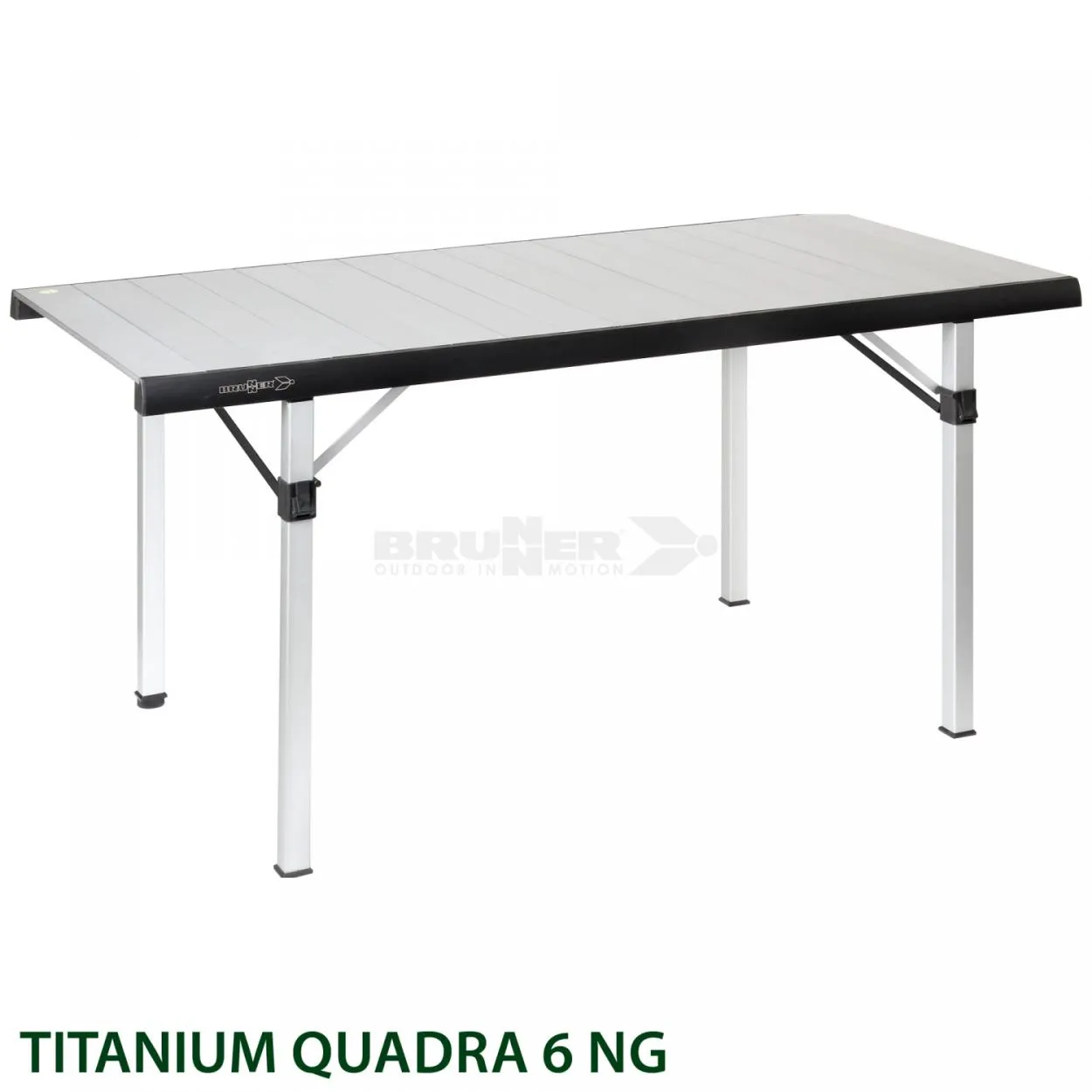 Titanium Quadra 6 Ng Brunner tavolo pieghevole da campeggio in alluminio 146 x 70 x H 72.50 cm